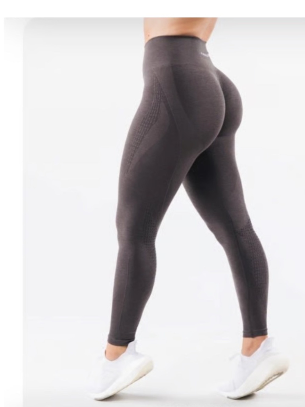 ALPHALETE Amplify Contour High Waist Leggings Mocha Size 2XL